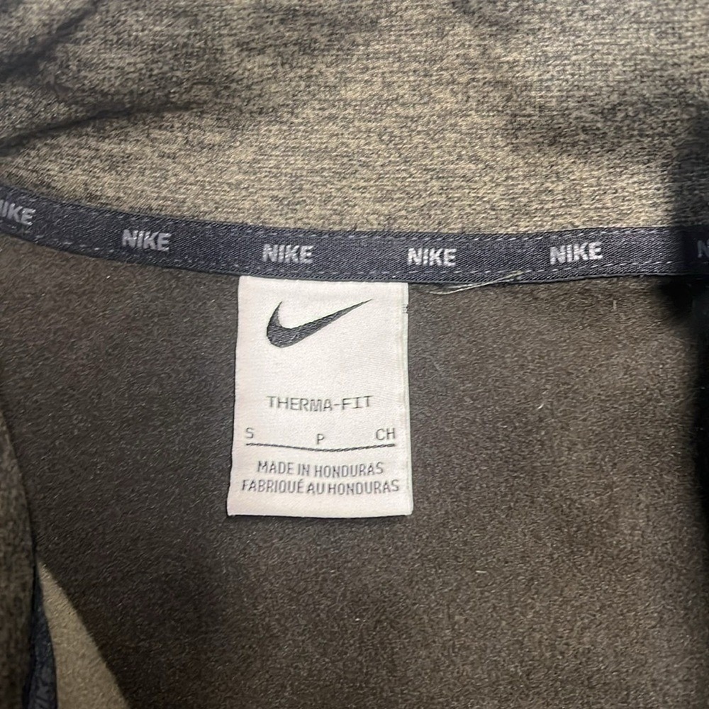 Nike Pullover Mens Small Grey Black Therma-FIT Quarter Zip Training Fleece - Picture 4 of 5
